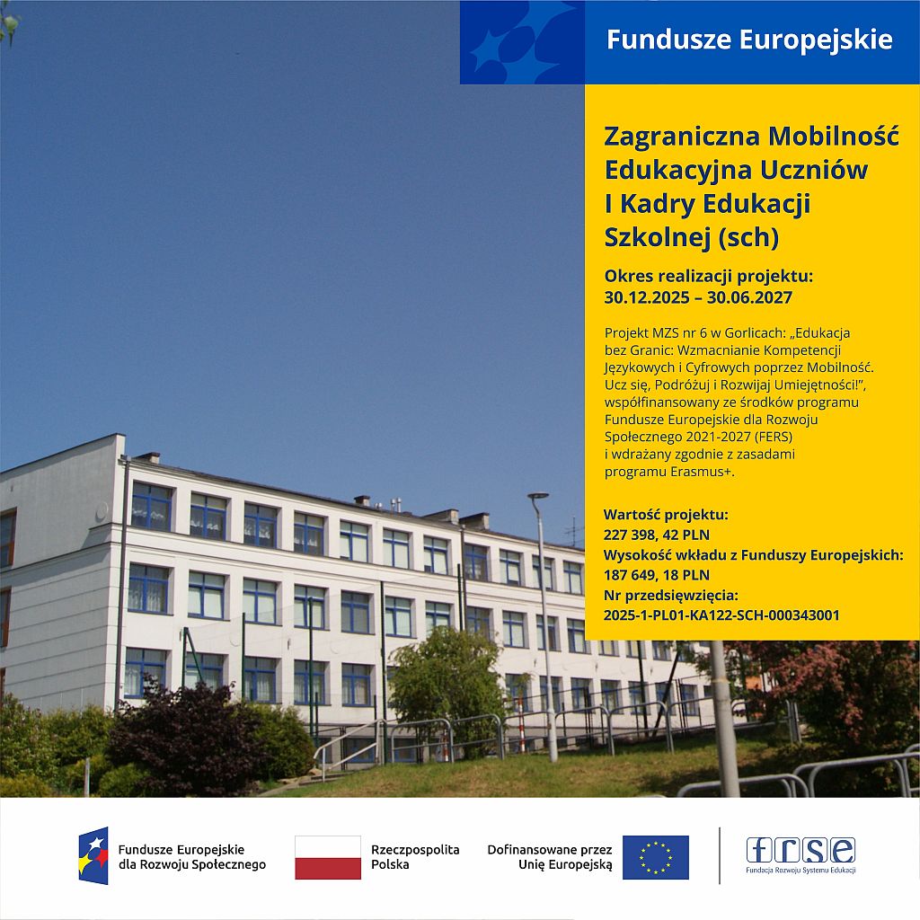 Rozpoczęcie projektu FERS w naszej szkole na zasadach programu Erasmus+