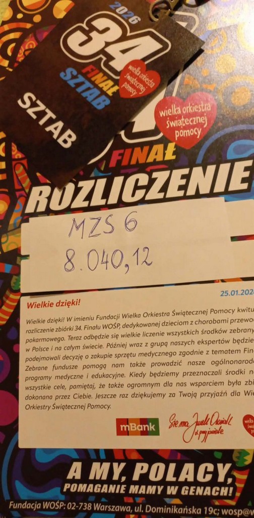 Wolontariusze naszej szkoły zagrali z WOŚP