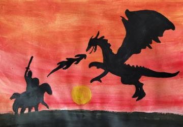 Legendy ożyły w rękach naszych uczniów! Udział w powiatowym konkursie plastycznym