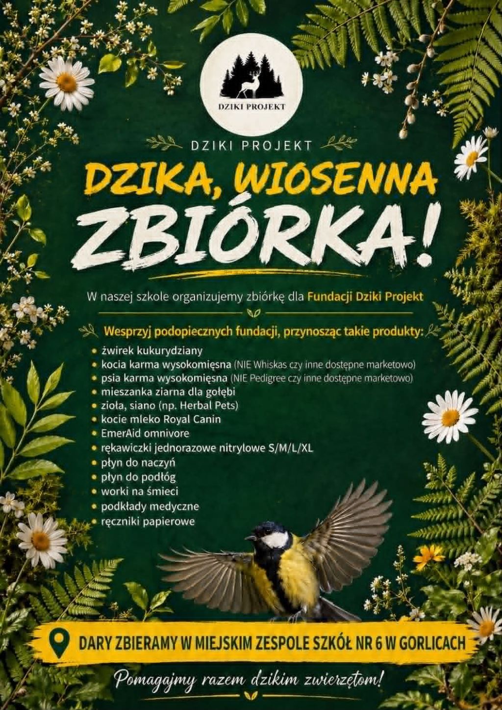 Dzika, wiosenna zbiórka dla Fundacji Dziki Projekt